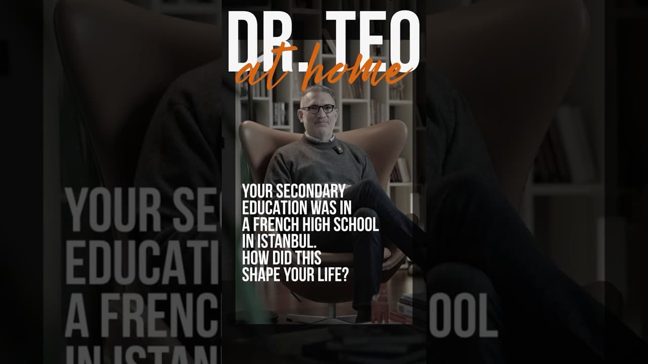 Your secondary education was in a French high school in Istanbul. How did this shape your life?